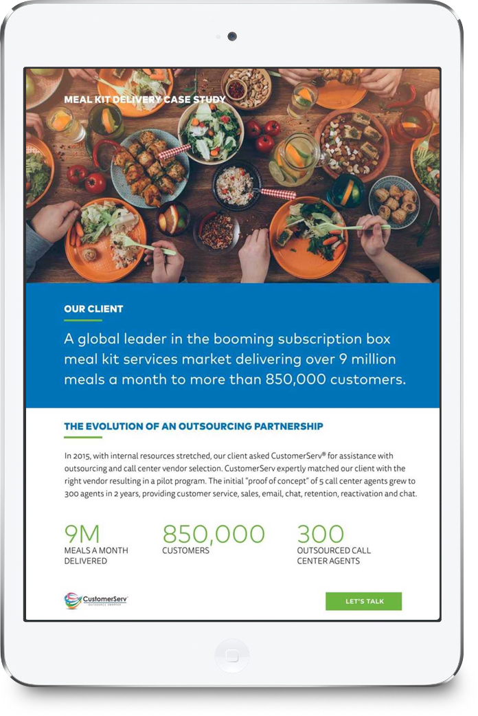 CSV Meal Kit Case Study Download Cover
