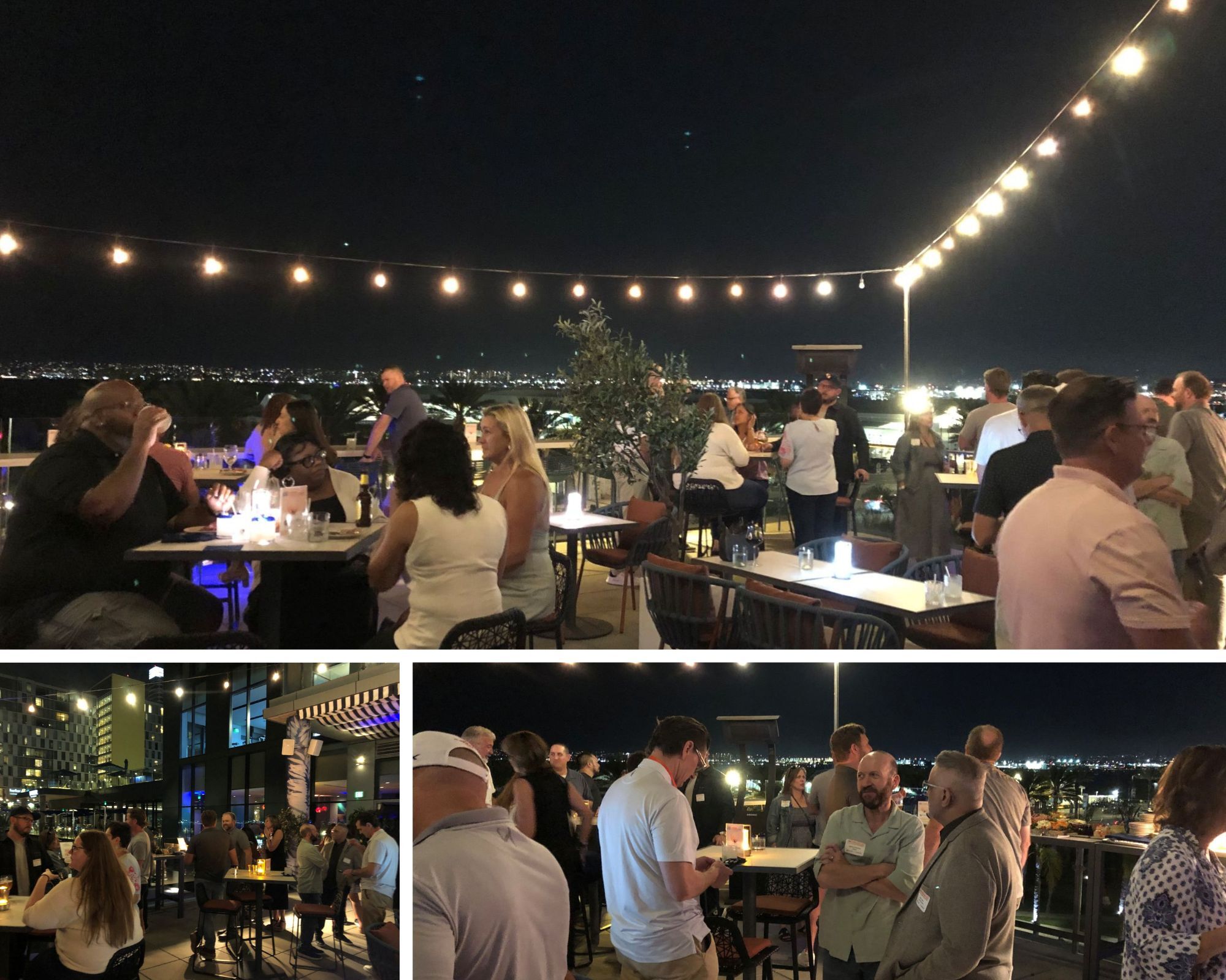 Nick Jiwa and CX leaders networking at CRS San Diego, hosted in partnership with Execs In The Know, celebrating collaboration and customer experience innovation.
